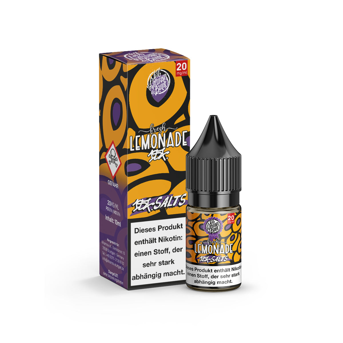 187 Strassenbande Salts Liquid Fresh Lemonade – 20 mg/ml