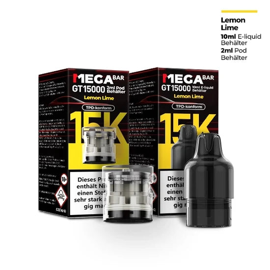 MEGABAR GT15000 Pods 20mg – Lemon Lime