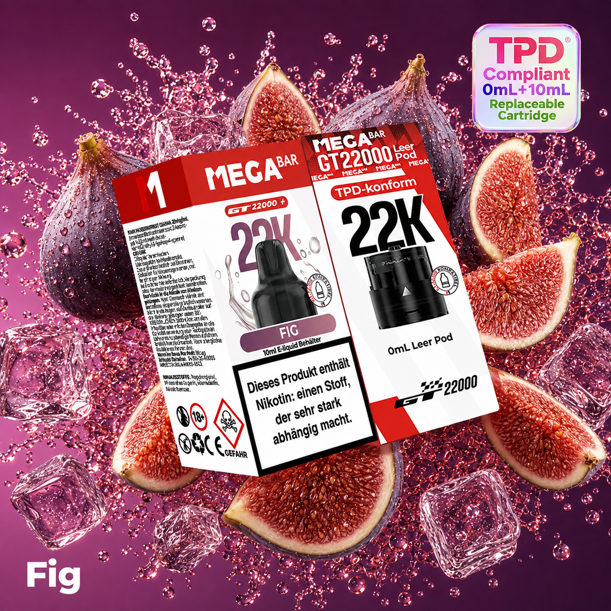 NEU – MEGABAR GT 22000 Pods Fig 20 mg