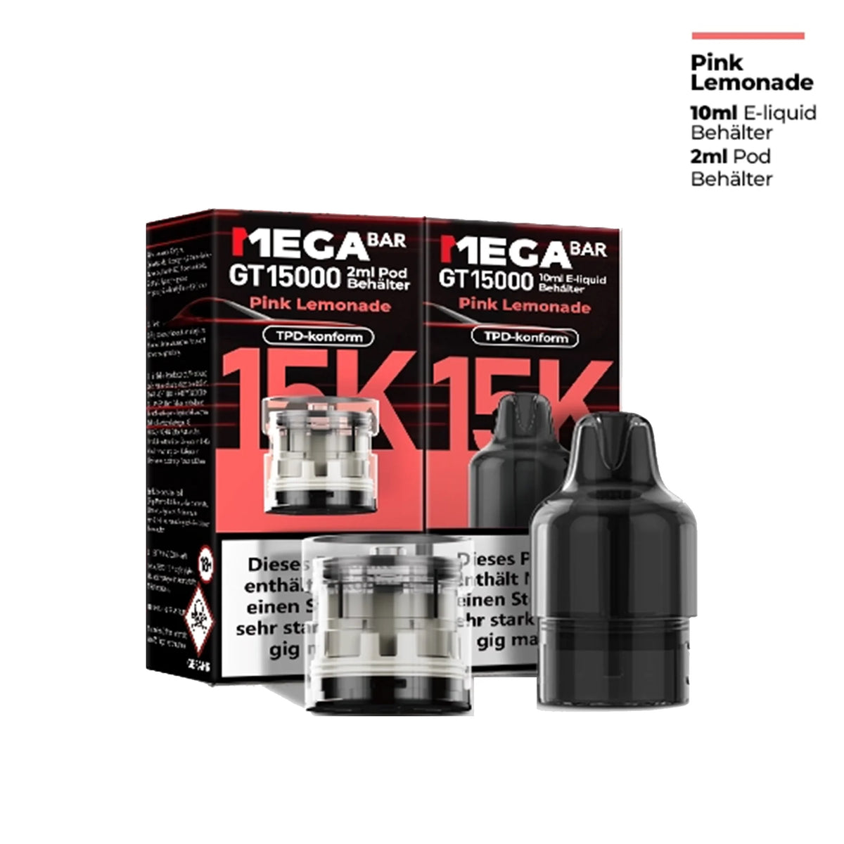 MEGABAR GT15000 Pods 20mg – Pink Lemonade