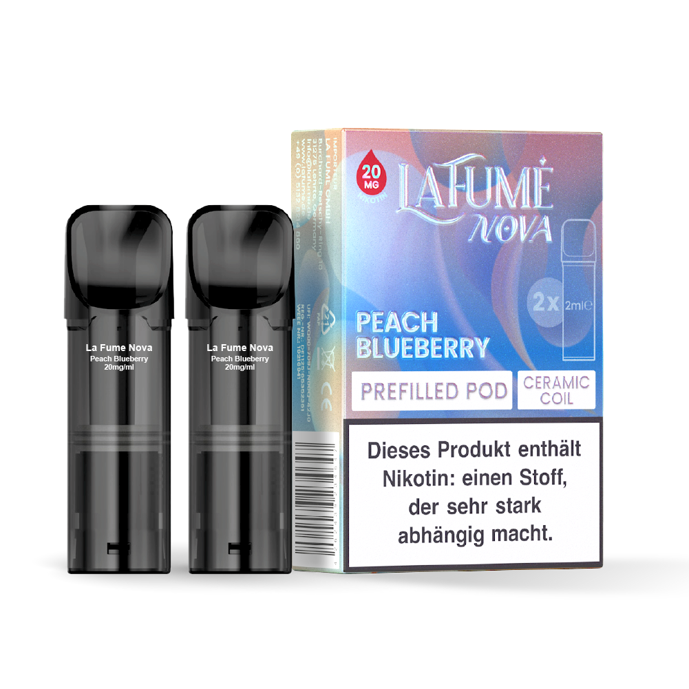LaFume Nova Pod – 2er Pack Peach Blueberry 20 mg