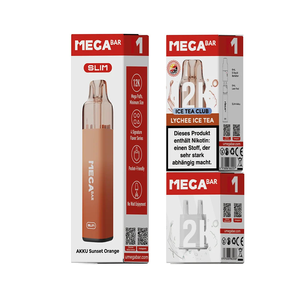 MEGABAR SLIM 12K Starter Kit – Lychee Ice Tea