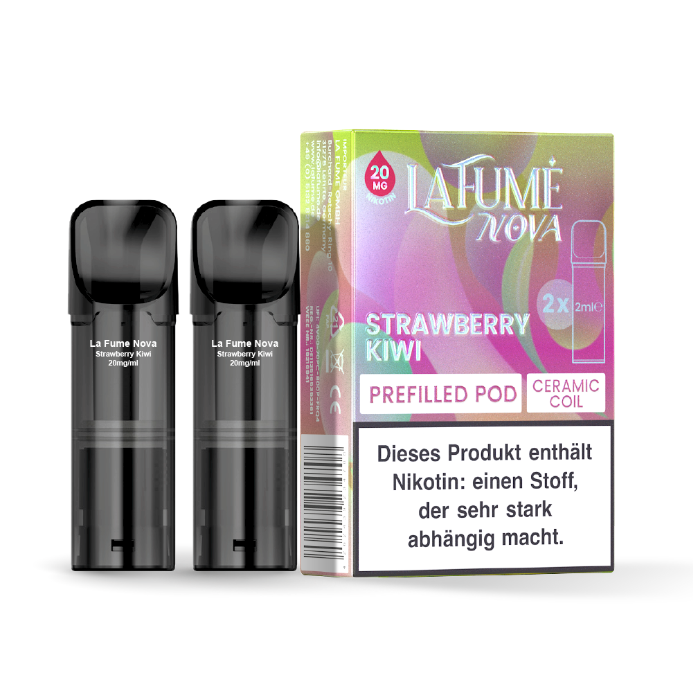 LaFume Nova Pod – 2er Pack Strawberry Kiwi 20 mg