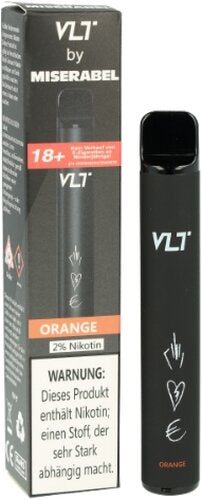 VLT by Miserabel 800 Einweg E-Zigarette 20mg Orange