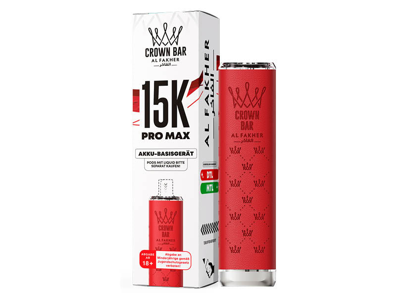 Al Fakher 15K Pro Max Basisgerät – Red – 900 mAh