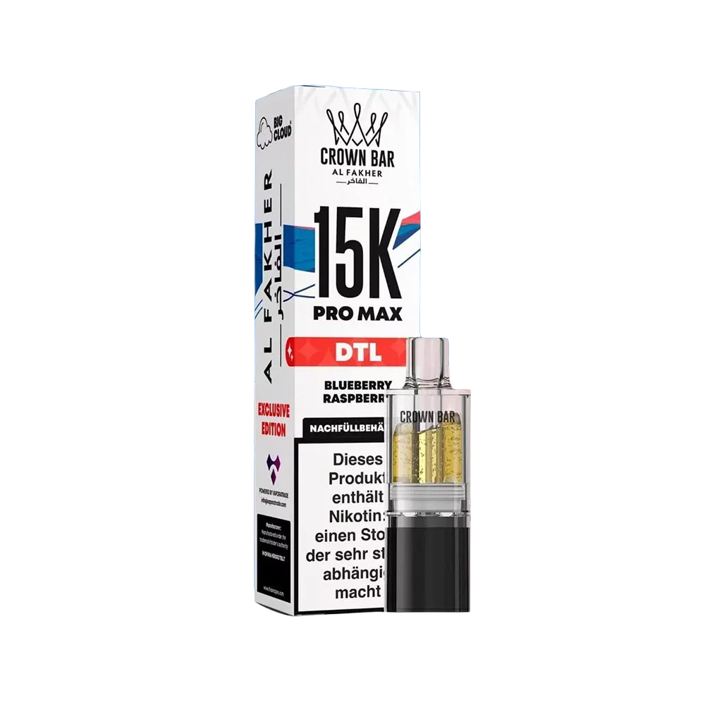Al Fakher 15K Pro Max Pod – Blueberry Raspberry – 6 mg/ml