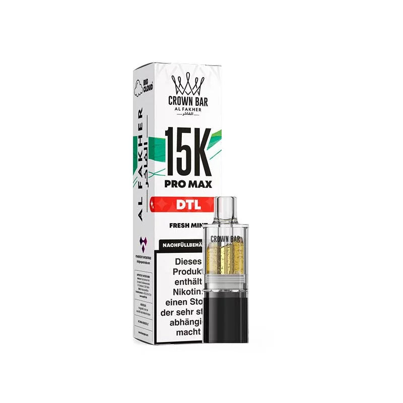Al Fakher 15K Pro Max Pod – Fresh Mint – 6 mg/ml