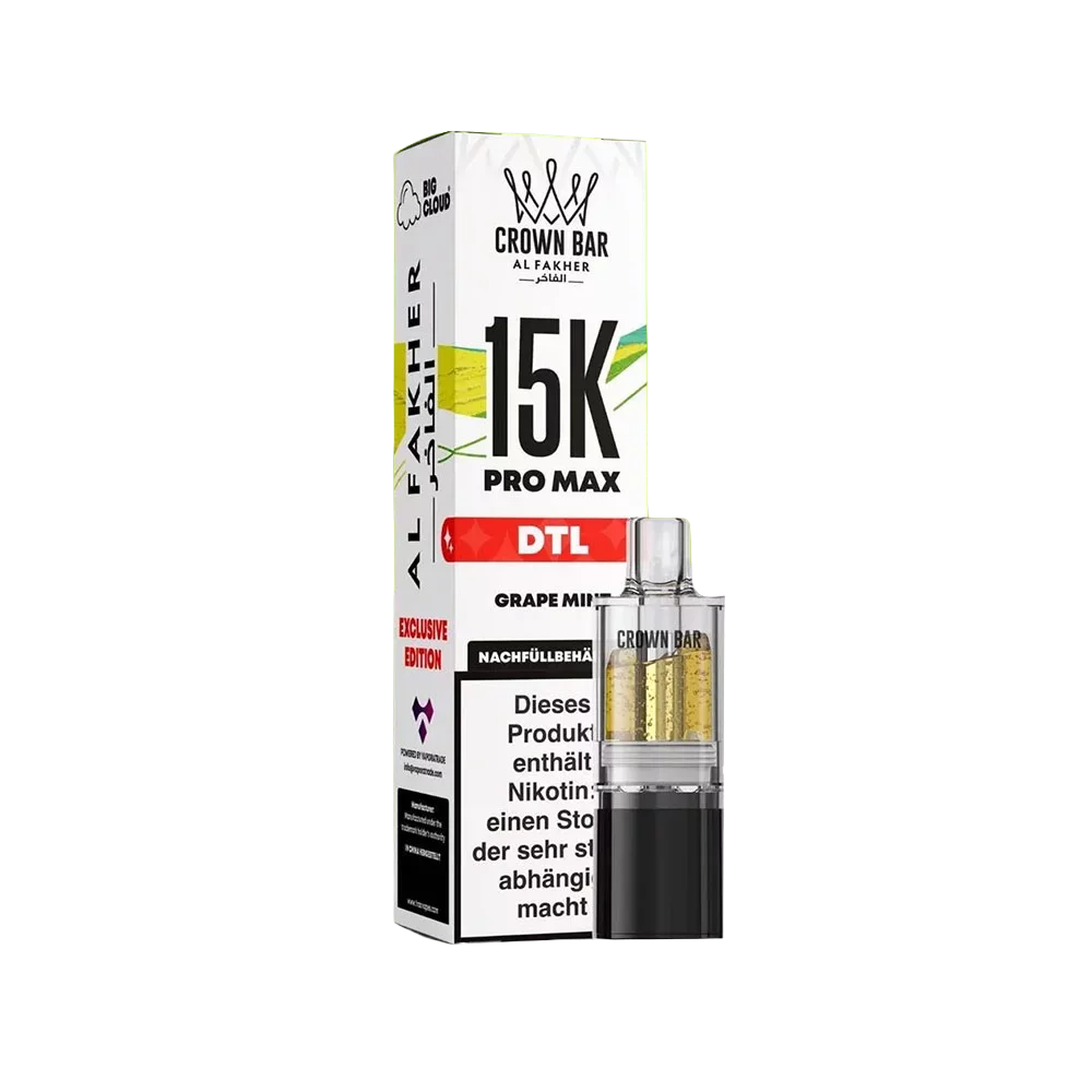 Al Fakher 15K Pro Max Pod – Grape Mint – 6 mg/ml