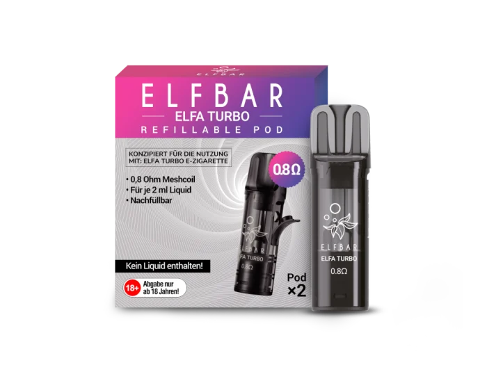 ELFBAR ELFA Refillable Leerpods 0,8 Ohm - 2er-Pack