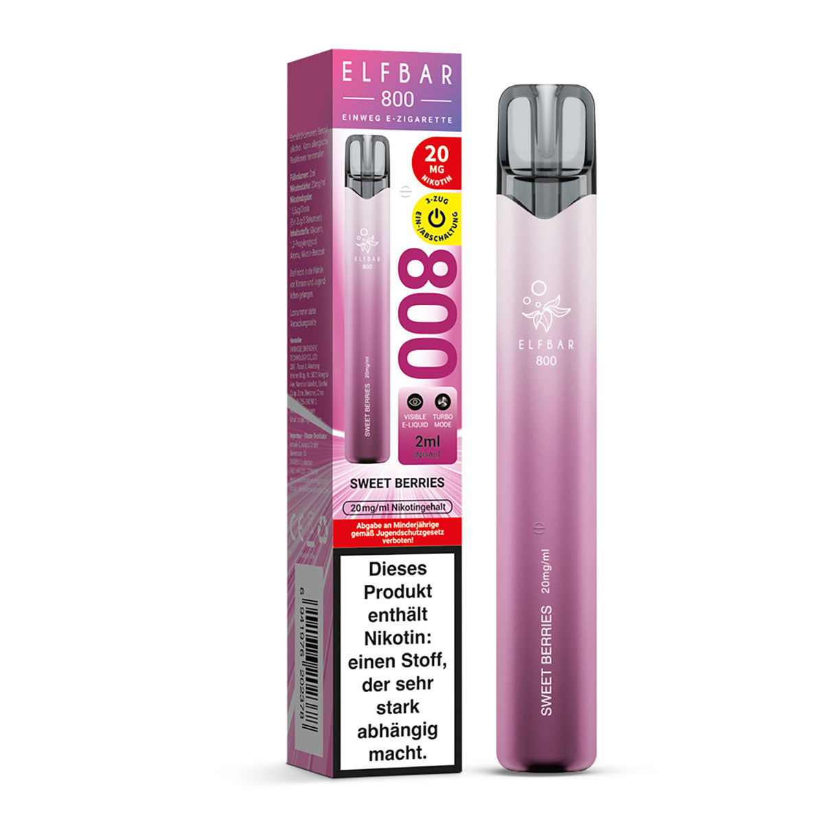 ELFBAR 800 Sweet Berries 20mg Nikotin