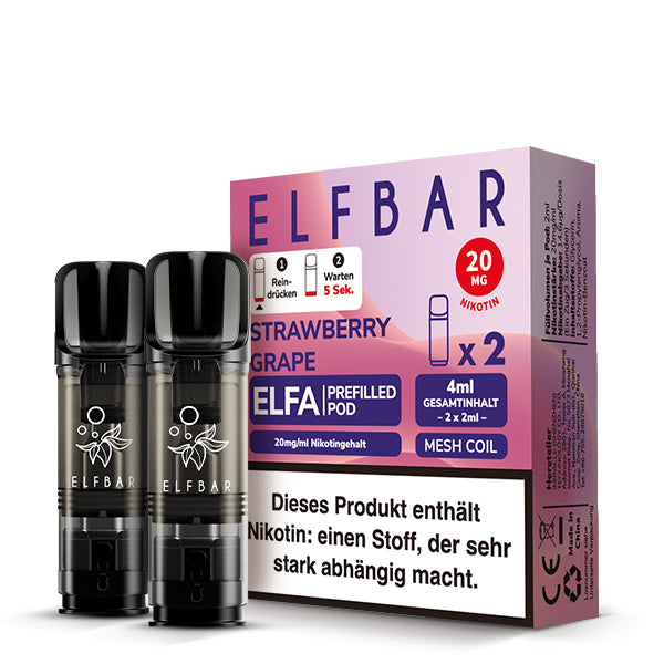 ELFBAR ELFA Pods 20mg Strawberry Grape