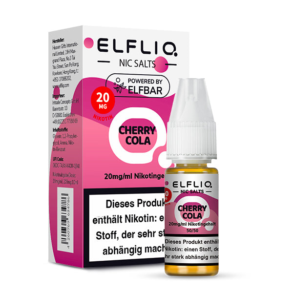 Elfbar Elfliq Nikotinsalz Liquid Cherry Cola 20 mg