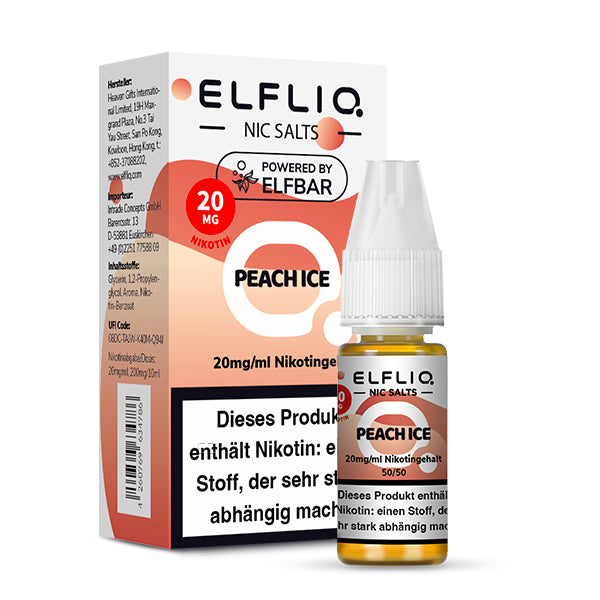 Elfbar Elfliq Nikotinsalz Liquid Peach Ice 20 mg
