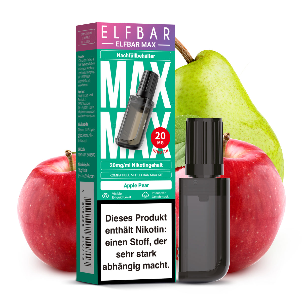 ELFBAR MAX Pod Apple Pear 20mg – 10ml