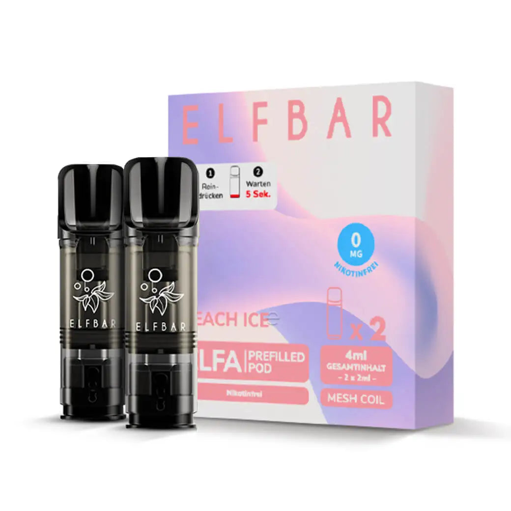 ELFBAR ELFA Pods 0mg Peach Ice