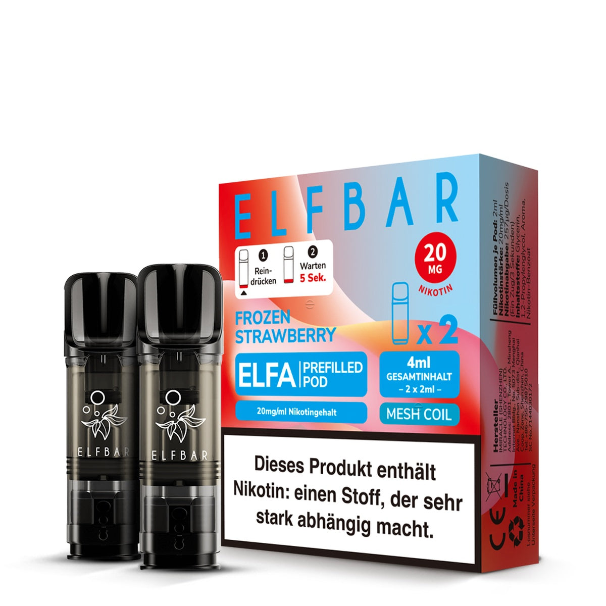 ELFBAR ELFA Pods 20mg Frozen Strawberry