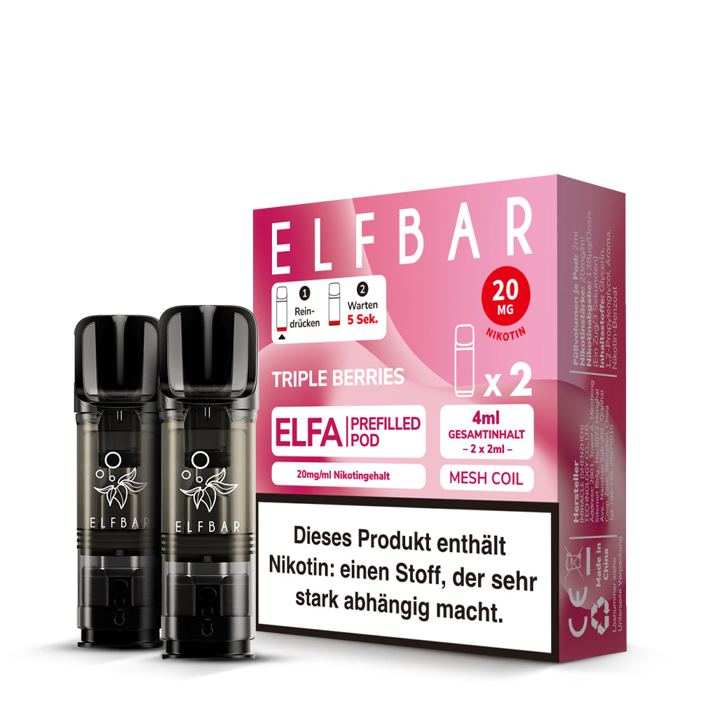 ELFBAR ELFA Pods 20mg Triple Berries NEW