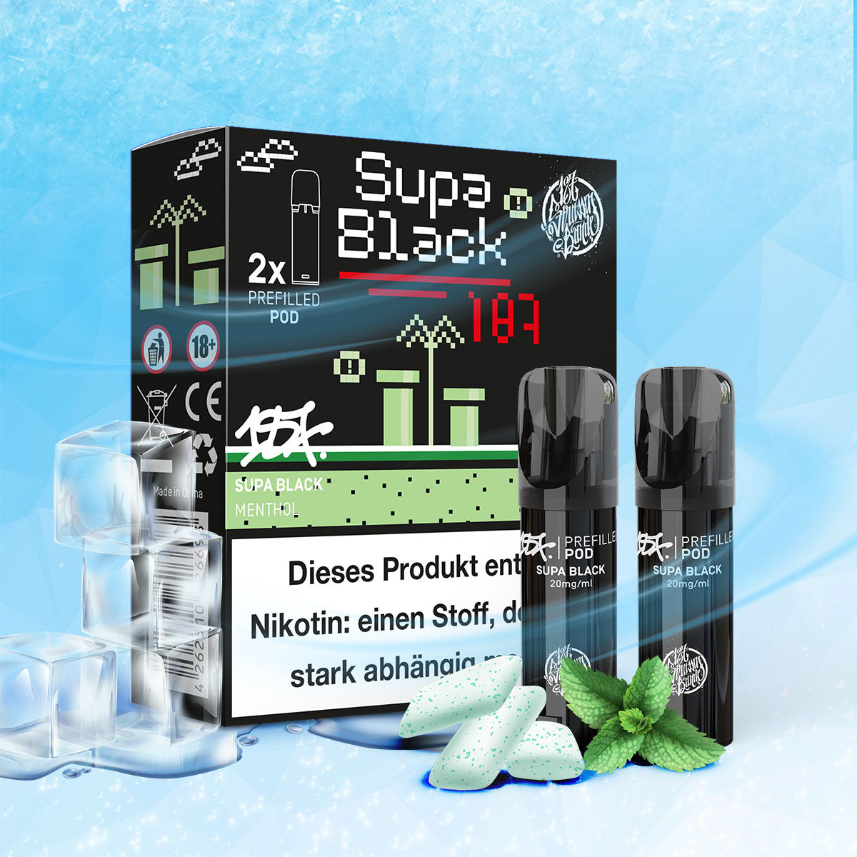 187 Strassenbande Pods Supa Black – 2er Pack