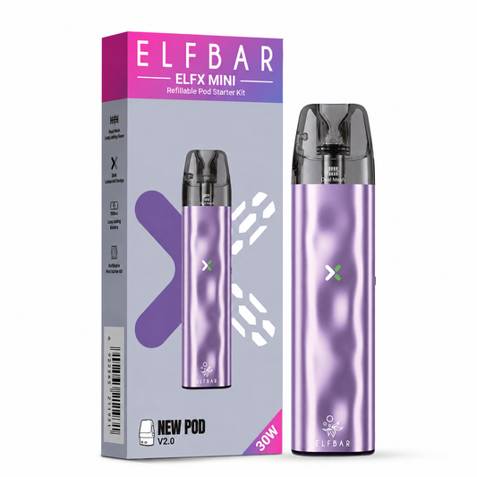 ELFBAR ELFX MINI Pod Kit - Lilac - 1000 mAh