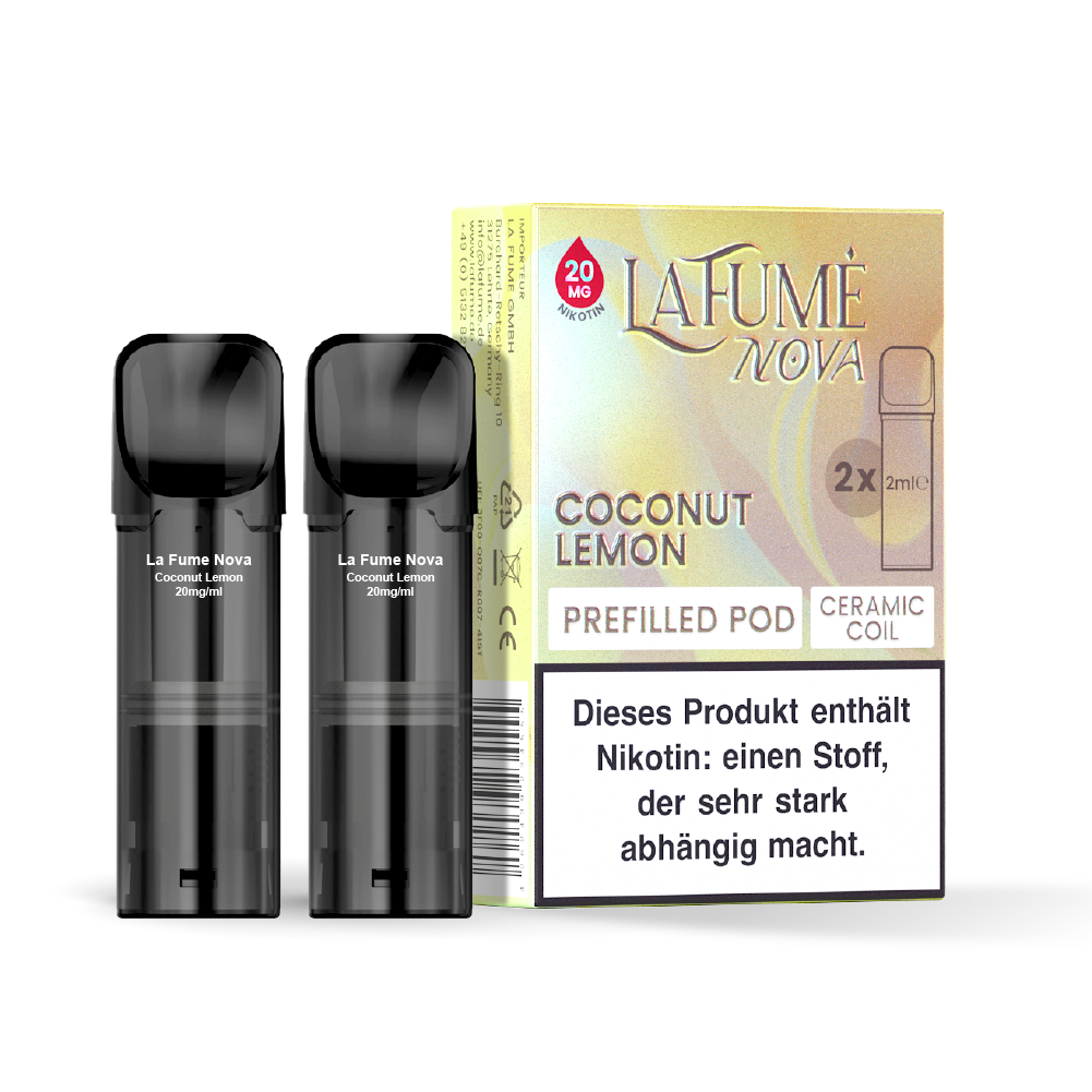 LaFume Nova Pod – 2er Pack Coconut Lemon 20 mg