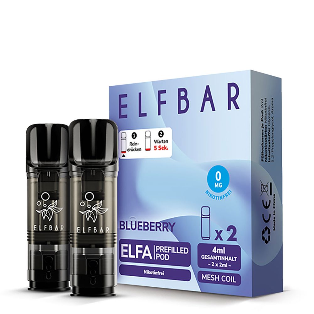 ELFBAR ELFA Pods 0mg Blueberry