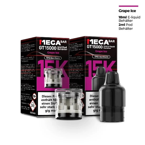 MEGABAR GT15000 Pods 20mg – Grape Ice