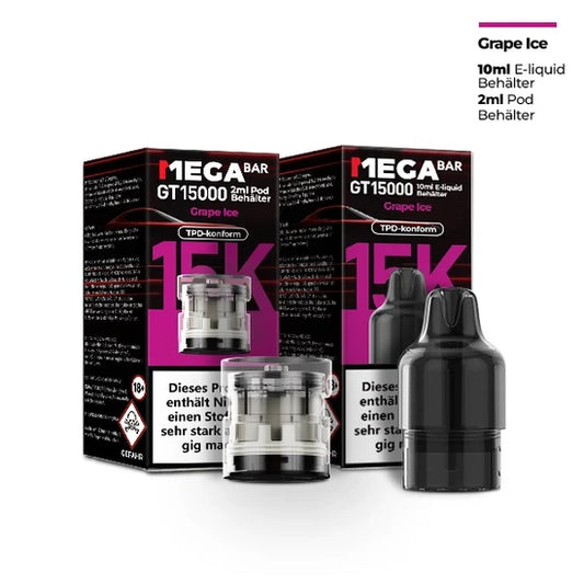MEGABAR GT15000 Pods 20mg – Grape Ice