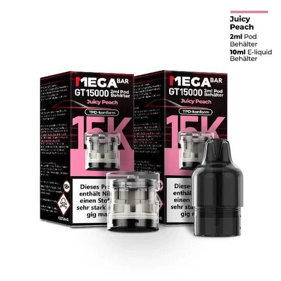 MEGABAR GT15000 Pods 20mg – Juicy Peach