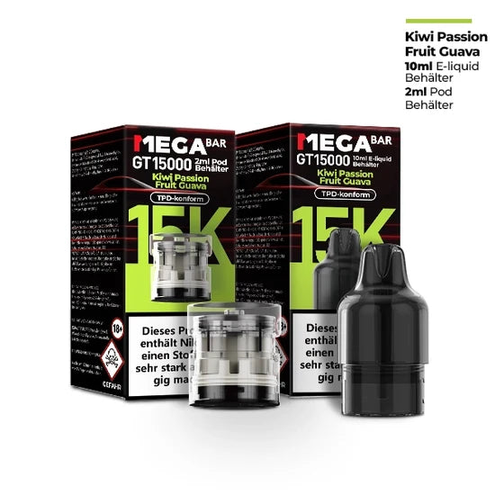MEGABAR GT15000 Pods 20mg – Kiwi Passion Fruit Guava