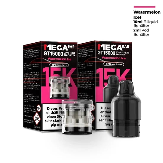 MEGABAR GT15000 Pods 20mg – Watermelon Ice