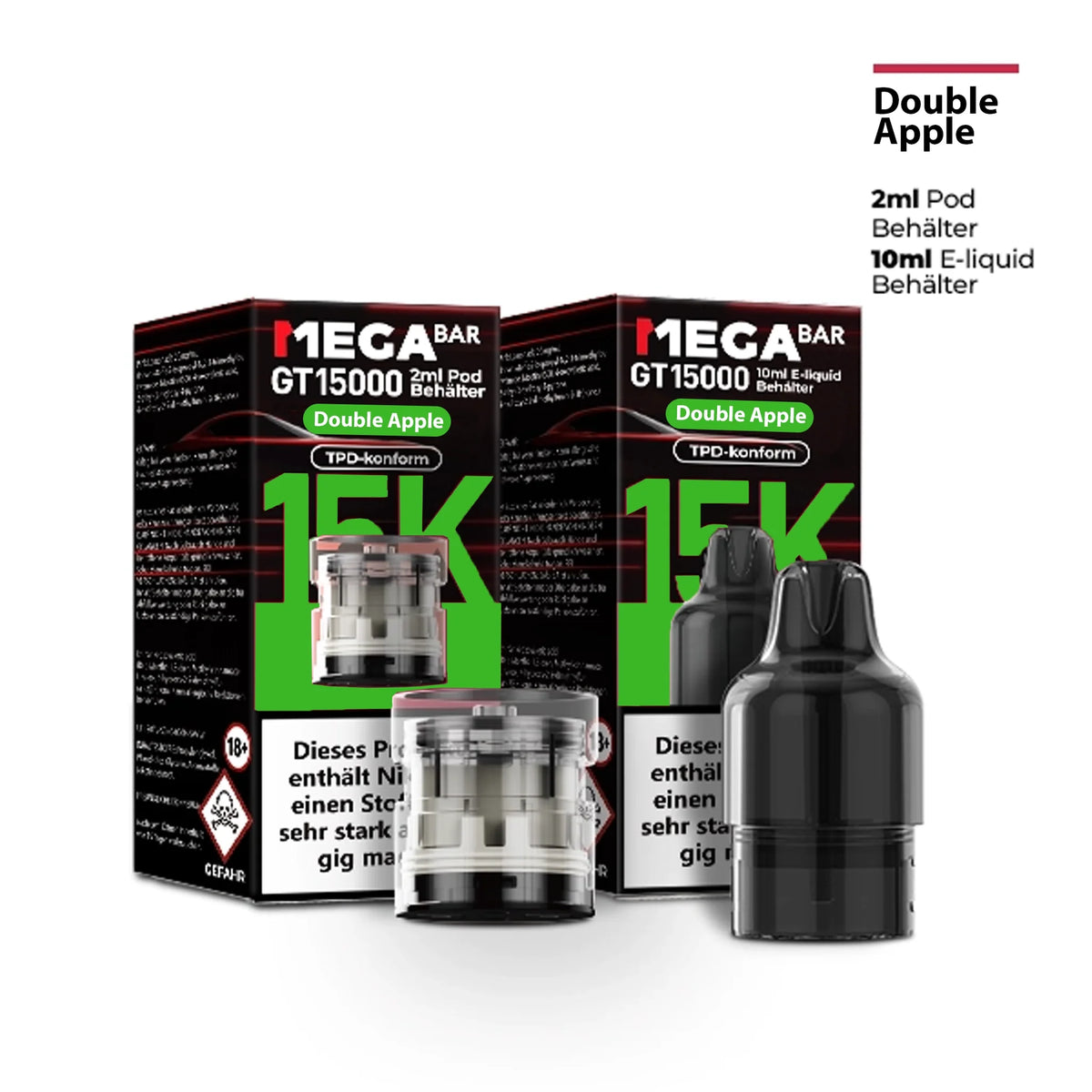 MEGABAR GT15000 Pods 20mg – Double Apple