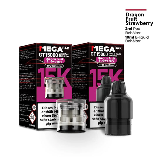 MEGABAR GT15000 Pods 20mg – Dragon Fruit Strawberry