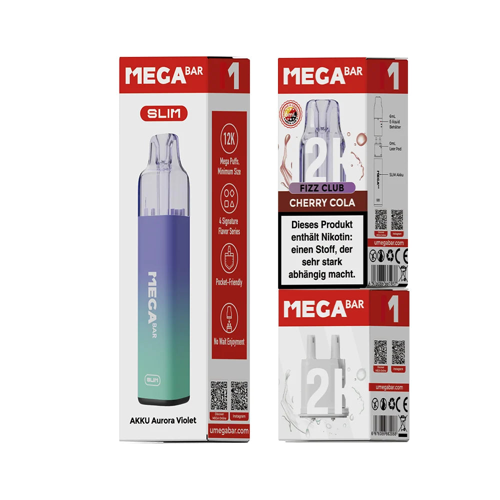 MEGABAR SLIM 12K Starter Kit – Cherry Cola