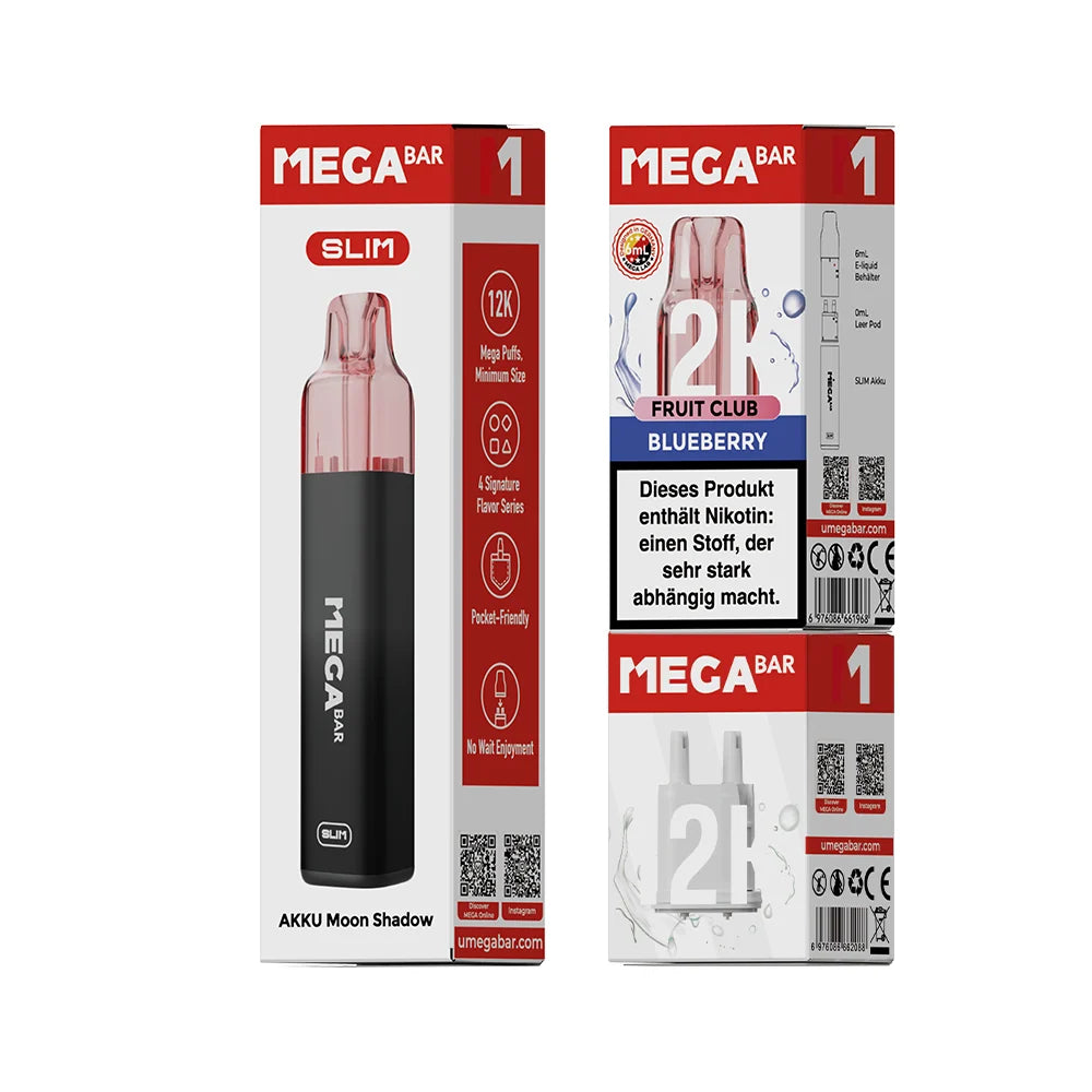 MEGABAR SLIM 12K Starter Kit – Blueberry