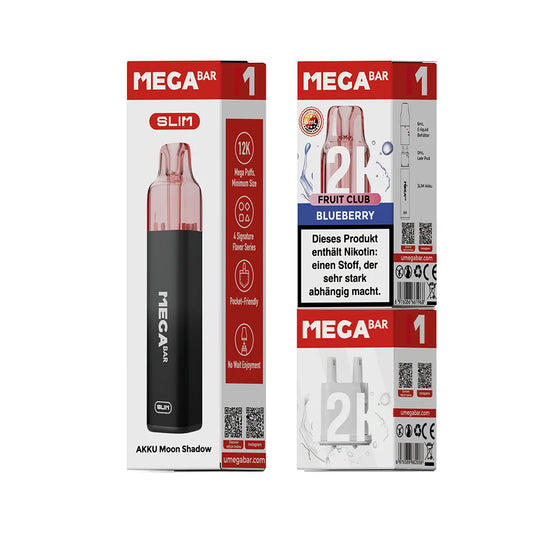 MEGABAR SLIM 12K Starter Kit – Blueberry