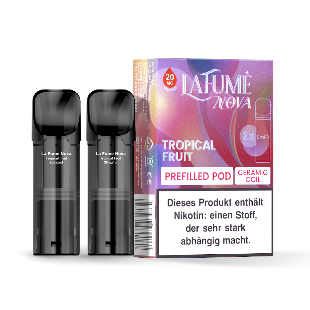 LaFume Nova Pod – 2er Pack Tropical Fruit 20 mg