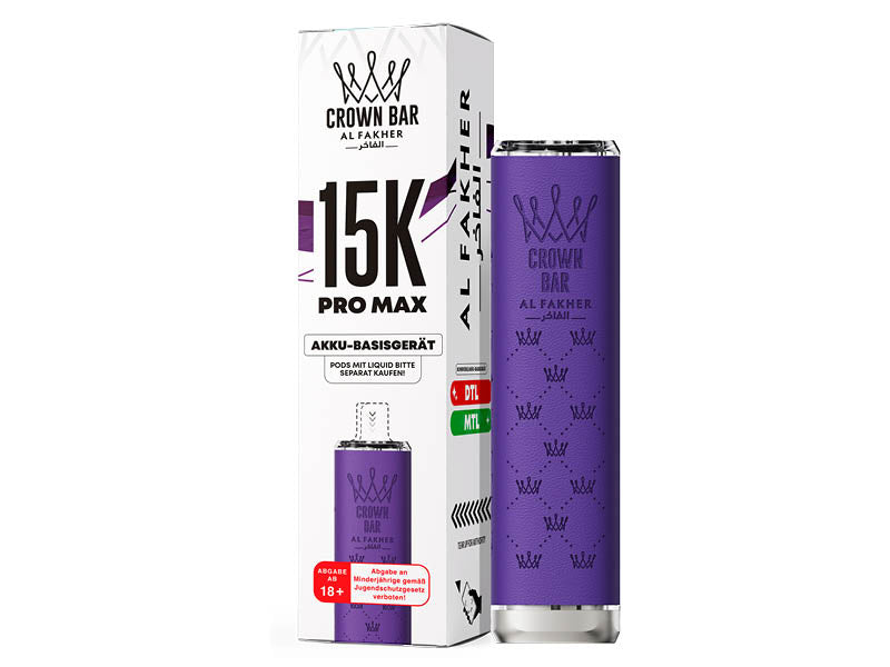 Al Fakher 15K Pro Max Basisgerät – Purple – 900 mAh