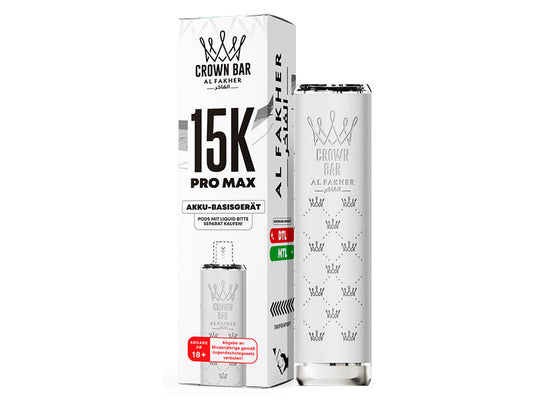Al Fakher 15K Pro Max Basisgerät – White – 900 mAh