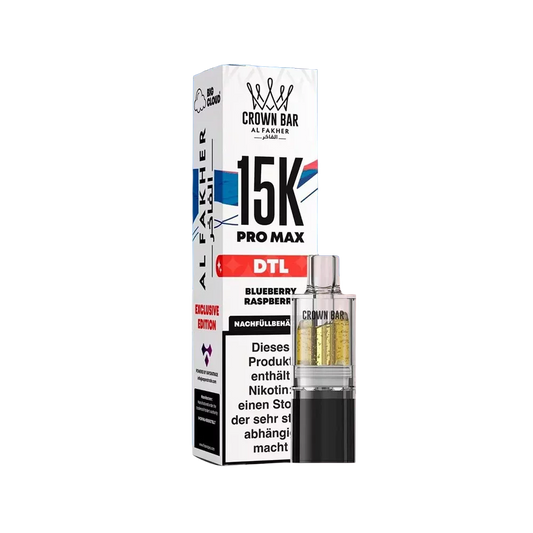 Al Fakher 15K Pro Max Pod – Blueberry Raspberry – 6 mg/ml