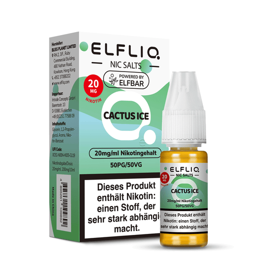 Elfbar Elfliq Nikotinsalz Liquid Cactus Ice NEW 20 mg