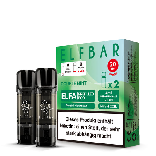 ELFBAR ELFA Pods 20mg Double Mint NEW