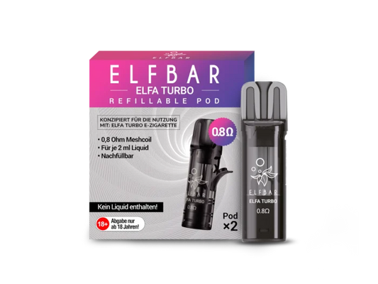 ELFBAR ELFA Refillable Leerpods 0,8 Ohm - 2er-Pack