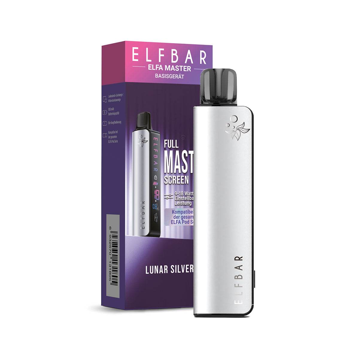 ELFBAR ELFA Master Pod Kit 850 mAh Luna Silver