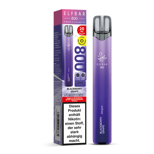 ELFBAR 800 Blackberry Grape 20mg Nikotin