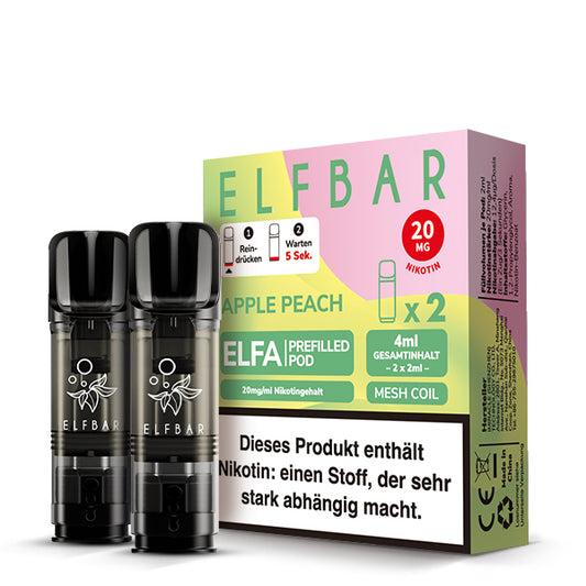 ELFBAR ELFA Pods 20mg Apple Peach