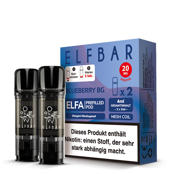 ELFBAR ELFA Pods 20mg Blueberry Bubblegum