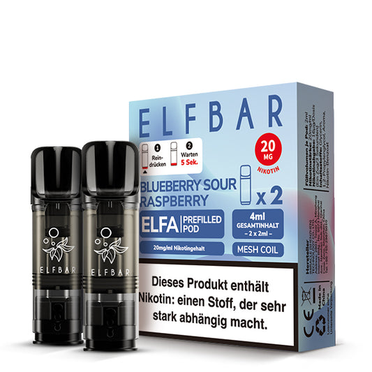ELFBAR ELFA Pods 20mg Blueberry Sour Raspberry