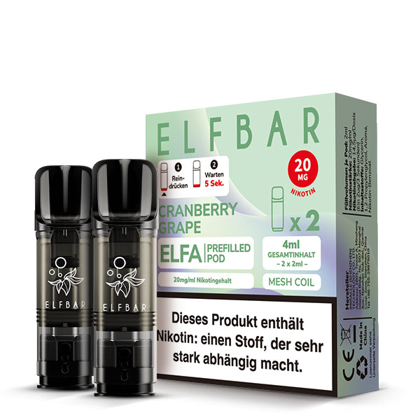ELFBAR ELFA Pods 20mg Cranberry Grape