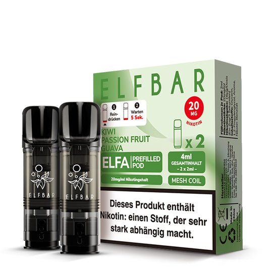 ELFBAR ELFA Pods 20mg Kiwi Passionfruit Guava
