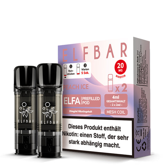 ELFBAR ELFA Pods 20mg Peach Ice 2er Pack